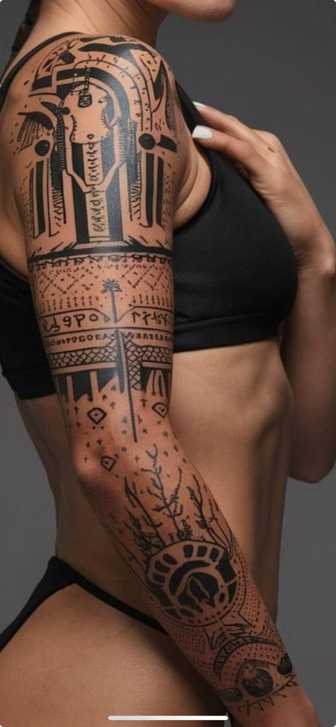 Women Tattoos Sleeve, Half Sleeve Flower Tattoo, Mandala Wrist Tattoo, Cool Shoulder Tattoos, Rib Tattoos For Women, Universe Tattoo, Tattoos Sleeve, Women Tattoos, Epic Tattoo