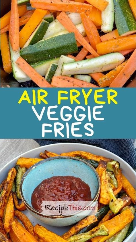 Air Fryer Vegetable, Vegetable Fries, Healthy Fries, Best Vegetable Recipes, Vegetable Casserole Recipes, Veggie Fries, Vegetable Recipe, Roast Zucchini, Vegetable Casserole