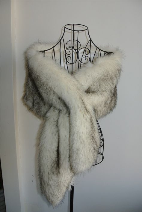 Faux fur Stole Length x width 160cm x 30cm Other color is available too. https://www.etsy.com/shop/Annapartysupply?section_id=20641399 Here is the listing for other color. https://www.etsy.com/listing/549654635/white-black-light-brown-ivory-gray-faux?ref=listings_manager_grid Regular shippment (ePacket ,Hongkong Post ,China Post ) Shipping time : 5-40days by regular shipment (ePacket ,China Post) Usually shipping to USA,CA,AU,JP,EURO 5-18days (50%) 18-28 days (48%) 28-40days (2%) So,Most of the Fur Cape Outfit, Fur Shawl Outfit, White Fur Shawl, Fluffy Shawl, Fur Wrap Wedding, Winter Wedding Fur Shawl, Fur Clothes, Winter Wedding Fur, Shawl Outfit