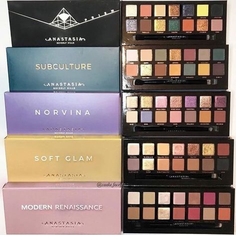 Anastasia Beverly Hills Palette, Anastasia Makeup, Alat Makeup, Makeup Pallets, Makeup Palettes, Pinterest Makeup, Eyeshadow Palettes, Highlighter Makeup, Drugstore Makeup