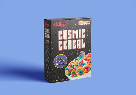 Cereal Box Packaging, Cereals Packaging Design, Cereal Packaging, Kids Cereal, Cloud Theme, Wire Art Sculpture, Clothing Boxes, Box Mockup, Movie Posters Minimalist