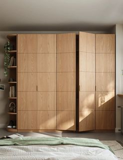 JDEN Japandi Wardrobe Japandi Wardrobe Design, Ikea Metal Cabinet, Japandi Closet, Japandi Wardrobe, Tv Console Design, Ikea Cupboards, Japandi Bedroom Design, Wardrobe Dimensions, Sliding Cabinet Doors