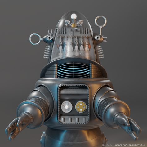 Forbidden Planet, Robby the Robot, 3D model by R. Bertie Robby The Robot, Forbidden Planet, The Robot, Planets, Science