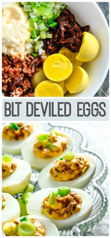 BLT Deviled Eggs Recipe May have to tweak a little Vegan Grill, Recipe Tomato, Desayuno Keto, Bacon Eggs, Low Carb Diets, Deviled Eggs Recipe, Eggs Recipe, Ketogenic Diet Recipes, Ketogenic Recipes