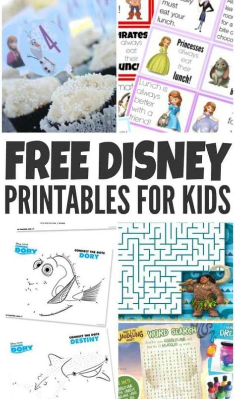 Free Disney Activity sheets. Get your free Disney printables today Disney Activity Sheets, Movie Activities, Disney Camp, Disney Printables Free, Disney Stores, Nemo Disney, Character Worksheets, Disney Camping, Disney Activities