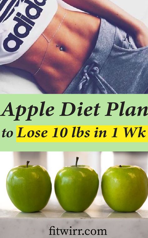 The apple diet plan is a 5-day, 1200-calorie meal plan that involves eating an apple with each meal. The diet is designed to help you lose 10 lbs in a week. Weight Challenge, Apple Diet, Lose 10 Lbs, Lose 10 Pounds, Makanan Diet, Diet Vegetarian, Diet Keto, Lose 50 Pounds, Losing 10 Pounds