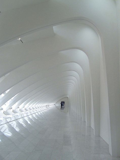 Milwaukee Art Museum Long White Hallway, Desert Kingdom, Moving Sculpture, Architectural Shapes, White Hallway, Creative Elements, Arts And Crafts Storage, Charlie And The Chocolate Factory, Milwaukee Art Museum