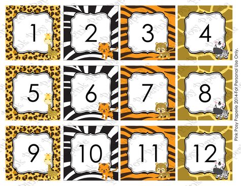 Jungle Safari Classroom Decor Calendar Numbers by Pink Posy Paperie Safari Classroom Decor, Safari Classroom, Calendar Numbers, Jungle Safari, Classroom Decor, Classroom Ideas, Pink