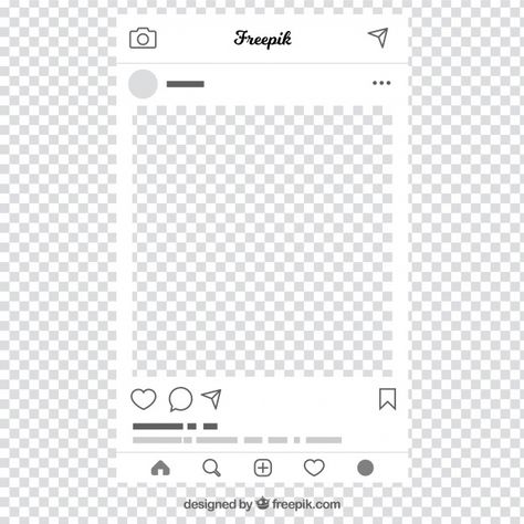 Instagram post with transparent backgrou... | Free Vector #Freepik #freevector #background #mockup #technology #social-media Frame Instagram, History Instagram, Social Media Mockup, Background Instagram, Polaroid Template, Plain Background, Text Frame, Polaroid Photo, Video Design