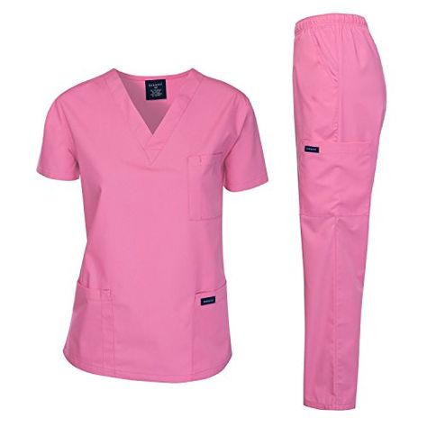 Dagacci Scrubs Medical Uniform Women and Man Scrubs Set Medical Scrubs Top and Pants Scrubs Medical, Scrub Suit, Scrubs Outfit, Scrubs Uniform, Nurse Stuff, Mens Scrubs, Safety Clothing, Pockets Pants, Medical Uniforms