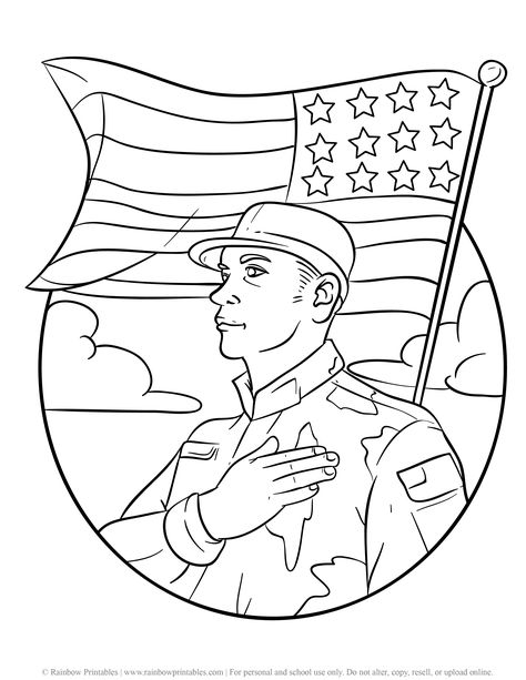 US American Soldier Army Navy Coloring Pages For Kids Patriotic July 4th Independence Day Simple Easy Coloring Printables (2) Usa Coloring Page, Veterans Day Drawing Ideas, Solider Drawings, Patriotism Drawing, Army Drawing Easy, Soldier Drawing Easy, Patriotic Drawings, Army Coloring Pages, Soldiers Drawing