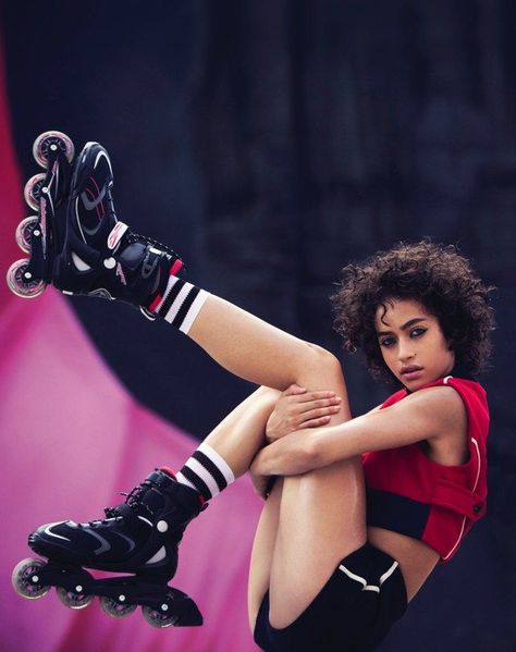 Vogue Russia May 2017 | wearesodroee Alanna Arrington, David Bellemere, Roller Blades, Roller Skaters, Roller Girl, Anatomy Poses, Female Pose Reference, Human Reference, Body Reference Poses