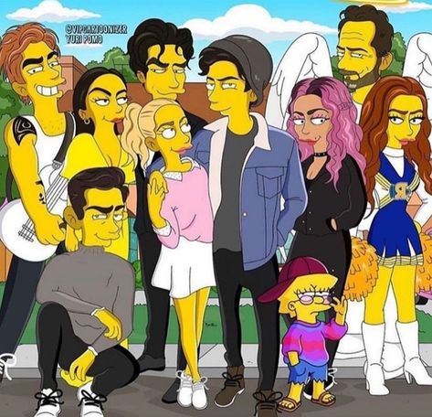 The Simpsons, Riverdale, Instagram