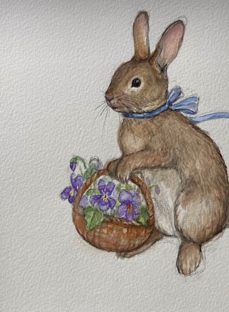 Beatrix Potter Illustrations, Bunny Watercolor, Rabbit Drawing, Cottagecore Art, Storybook Art, Bunny Drawing, Muse Art, Rabbit Art, Jesus Art