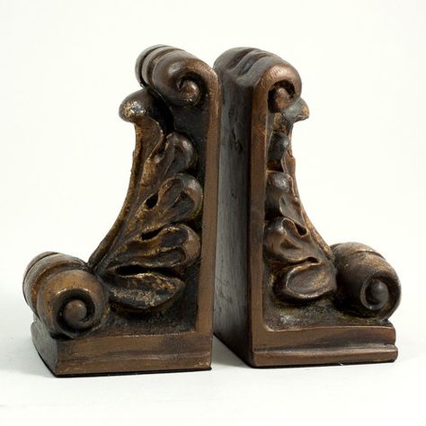 Found it at Wayfair - Fleur de Lis Book Ends Ceramic Book Ends, Ceramic Book, Organic Furniture, Decorative Bookends, Beautiful Office, Wooden Accessories, Book Ends, Witch House, Tuscan Style