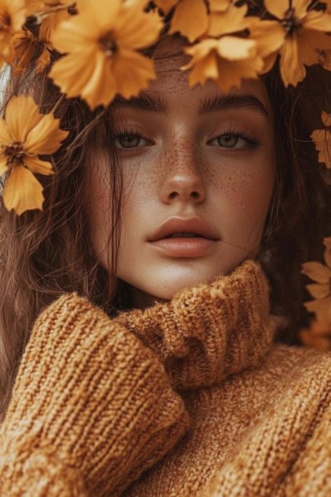 #Very #beautiful #woman Autumn Shooting Photo Ideas, Fall Portrait Photography, Cute Fall Aesthetic, Aesthetic Fall Decor, Autumn Photography Portrait, Autumn Portrait, Cosy Fall, Fall Portraits