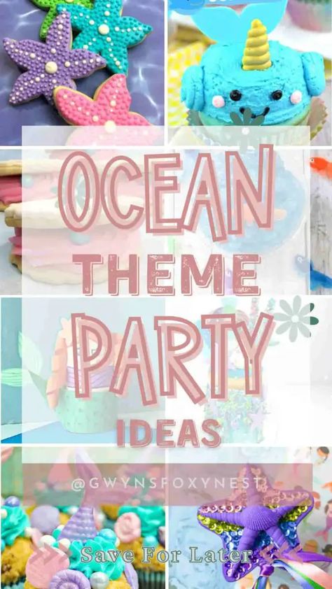 Dive into an unforgettable ocean theme party with these creative ideas. From decorations to activities, discover how to make a splash and create lasting memories. Ocean Theme Party Ideas, Ocean Theme Birthday Party, Diy Party Table Decorations, Diy Mermaid Birthday Party, Underwater Theme Party, Mermaid Birthday Party Ideas, Theme Party Ideas, Ocean Theme Birthday, Mermaid Birthday Decorations