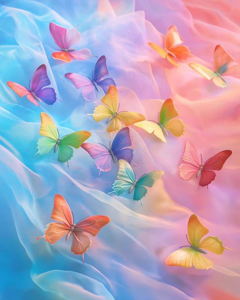 🦋🦋🦋 Butterflies inside me be like . . #butterflies #homedecor #wallart #dreamyart #aesthetic #colorful #rainbow #cute #girly Pastel Butterfly Aesthetic, Butterflies Aesthetic, Pastel Butterfly, Butterfly Aesthetic, Pastel Butterflies, Colorful Rainbow, Dreamy Art, Inside Me, Eras Tour