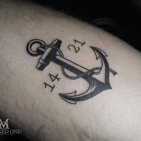 Adam Howard (@adamhowardtattoo) • Instagram photos and videos Simple Anchor Tattoo, Tattoos Anchor, Traditional Anchor Tattoo, Anchor Compass Tattoo, Small Anchor Tattoos, Tattoo Anchor, Luck Tattoo, Small Anchor, Minimalist Tattoo Ideas