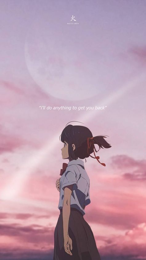 Download Mitsuha wallpaper by Ballz_artz - 93 - Free on ZEDGE™ now. Browse millions of popular aesthetic Wallpapers and Ringtones on Zedge and personalize your phone to suit you. Browse our content now and free your phone Mitsuha Wallpaper, Ghibli Aesthetic Wallpaper, Aesthetic Wallpaper Quotes, Ghibli Aesthetic, Aesthetic Quotes, Anime Aesthetic, Wallpaper Quotes, Aesthetic Wallpaper, Your Name