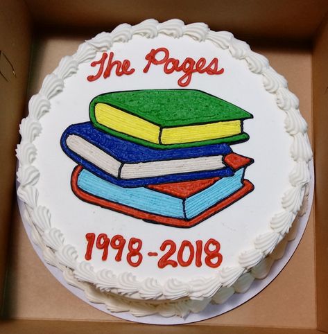 Cake For Book Lover, Book Lover Cake, Book Birthday Cake, Birthday Cake Book, Teachers Day Cake, Sheet Cakes Decorated, Book Themed Birthday Party, Beach Birthday Cake, Farewell Cake