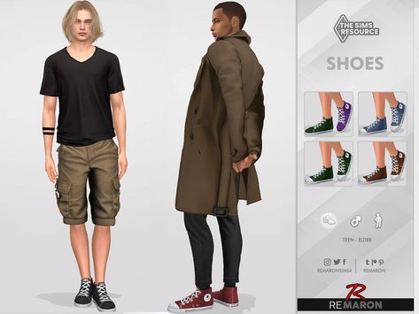 Sims Resource Men, Male Converse, Fox Shirt, Sims 4 Teen, Denim Sneakers, Hollister Sweater, Sims 1, Nike Tank, Nike Tank Tops