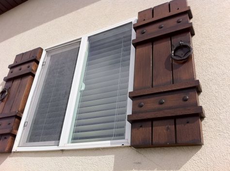 Exterior Wood Shutters, Wood Shutters Exterior, Farmhouse Shutters, Outdoor Shutters, Window Shutters Exterior, Rustic Shutters, Cedar Shutters, Custom Shutters, Diy Shutters