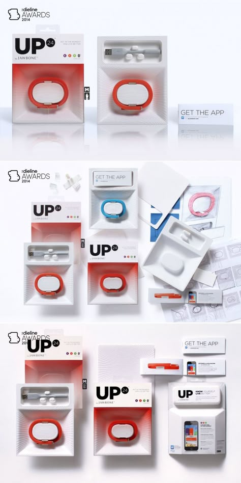 The Dieline Awards 2014: Technology, Media, & Self Promotional, 3rd Place – UP24 — The Dieline | Packaging & Branding Design & Innovation News Cable Packaging, Dieline Packaging, Transparent Packaging, Medical Packaging, Flat Web, Cool Packaging, Paper Light, Education Design, Design Innovation