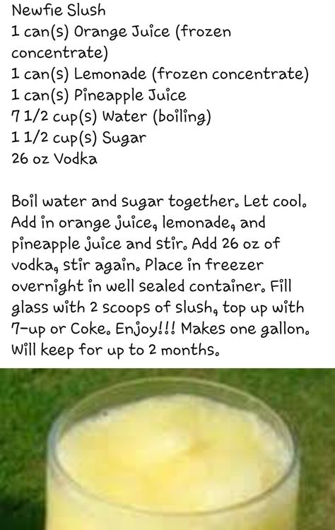 Newfoundland slushie Slush Recipes, Shakes And Smoothies, Water Boiling, Boozy Drinks, Drinks Smoothies, Sippy Cup, Slushies, Pineapple Juice, Newfoundland