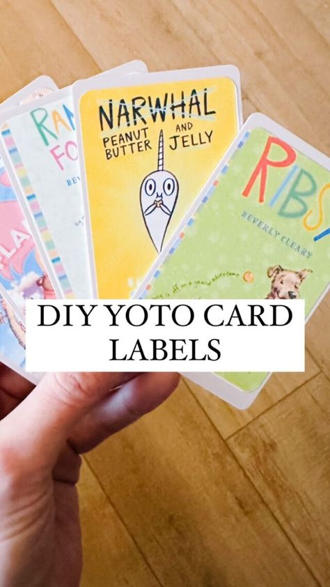 Yoto Card Labels, Free Yoto Content, Myo Yoto Cards, Make Your Own Yoto Cards, Yoto Card Storage Diy, Yoto Card Storage, Yoto Cards, Yoto Player, Make Your Own Labels