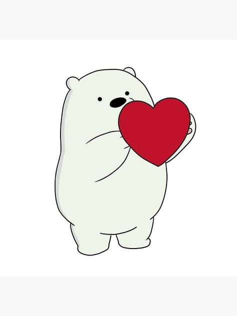 We Bare Bears Ice Bear Cute, We Bare Bears Cute Drawings, We Bear Bears Drawing, We Bear Bears Ice Bear, Ice Bear Painting, Ice Bear Drawing, Beruang Grizzly, We Bare Bears Ice Bear, Bare Bears Ice Bear