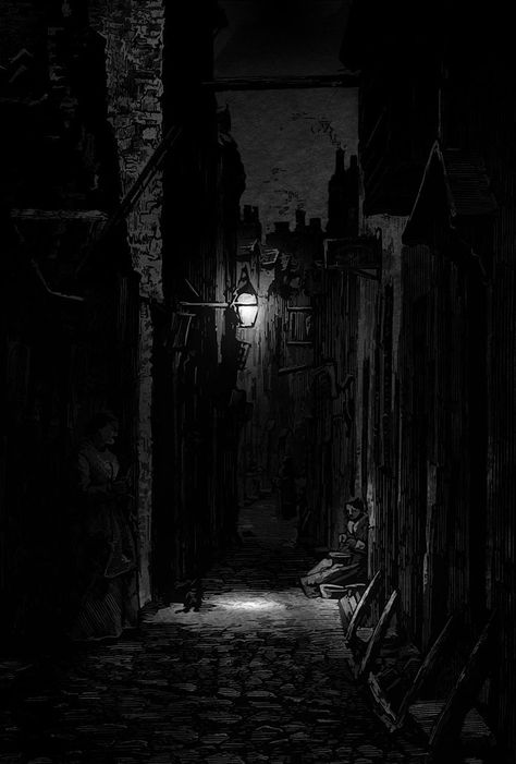 Blades In The Dark, Dark Inspiration, Darkest Academia, Dark Alley, Bg Design, Fallen London, Dark City, Dark Places, Dark Photography