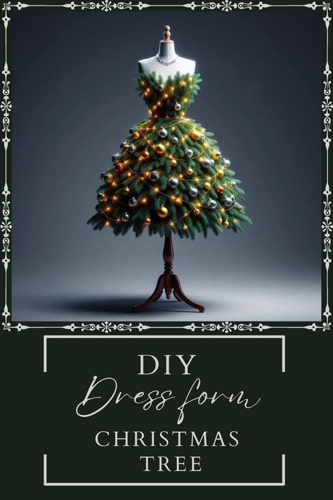 Is there a better way to celebrate the holiday season than by dressing up your living room in style? Not in our opinion! One of the latest trends that is taking the festive season by storm is the DIY Dress Form Christmas Trees. Now, you can be the center of attention by creating your very own dress form Christmas tree. In this article, We will guide you through the process of creating a stunning Christmas tree dress that will steal the show at any holiday party. Xmas Tree Dress, Christmas Dress Form Tree, Christmas Tree Dresses, Diy Mannequin Christmas Tree, Christmas Tree Dress Diy, Dress Form Christmas Tree Diy, Diy Christmas Tree Dress, Diy Upside Down Christmas Tree, Mannequin Christmas Tree Ideas