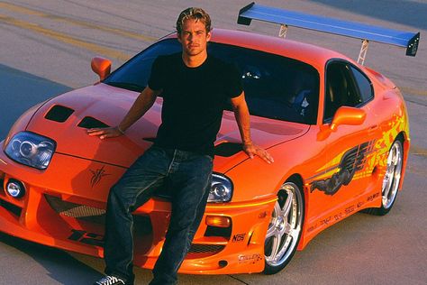 Paul Walker's Toyota Supra from The Fast and the Furious is up for sale -GQ Paul Walker Car, Paul Walker Wallpaper, To Fast To Furious, Paul Walker Tribute, Vw R32, Fast And Furious Actors, Paul Walker Pictures, Rip Paul Walker, Paul Walker Photos