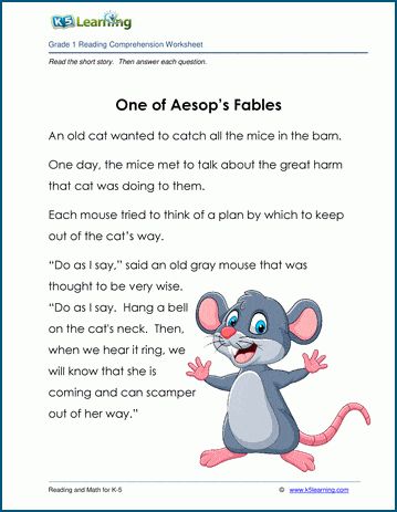 Kid's Fable: "One of Aesop's Fables". Fiction story with exercises, 132 words. Our reading comprehension passages and exercises help children improve their literacy skills. Free language arts worksheets from K5 Learning. Short Fables, Classroom Bulletin Boards Elementary, Fable Books, Fables For Kids, Grade 1 Reading, Fable Stories, Early Science, Language Arts Worksheets, Fiction Story