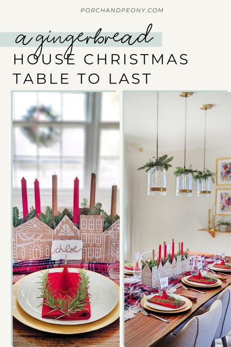 Create a gingerbread table to last with this easy DIY Christmas table and budget friendly centerpiece | Christmas Table | Gingerbread Christmas Decor | Christmas House Decorations | Christmas Gingerbread House Ideas | Gingerbread House Decorations | Gingerbread Tablescape | Gingerbread Table Decor | Gingerbread Table Centerpieces | Gingerbread Table Setting | Gingerbread Table Centerpiece Ideas | Gingerbread Table Decorations | Gingerbread Tablescape Ideas Diy Gingerbread Centerpiece, Gingerbread Centerpieces Diy, Gingerbread Centerpiece Ideas, Christmas Gingerbread House Ideas, Gingerbread Tablescape, Christmas House Decorations, Gingerbread Centerpiece, Centerpiece Christmas Table, Gingerbread House Ideas