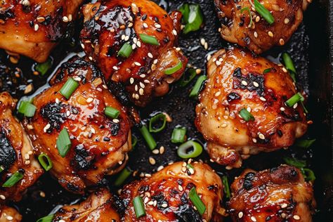 Grilled Korean Chicken Thighs Grilled Korean Chicken, Chuck Roast Dutch Oven, Grilled Chicken Thighs Boneless, Korean Chicken Thighs, Chicken Receipe, Undercooked Chicken, Asian Bbq, Bone In Chicken Thighs, Japanese Chicken