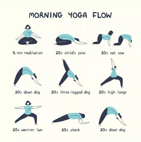 Morning Yoga Sequences, Simple Workouts, Morning Yoga Flow, Morning Yoga Routine, Yoga Time, Daily Yoga Workout, Quick Workout Routine, Makanan Diet, Relaxing Yoga