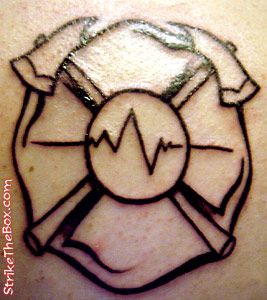 Cute and simple. Small Firefighter Tattoo For Women, Fire Department Tattoos, Best Wrist Tattoos, Firefighter Tattoos, Poppy Tattoos, Ems Tattoos, In Loving Memory Tattoos, Firefighter Tattoo, Fire Fighter Tattoos