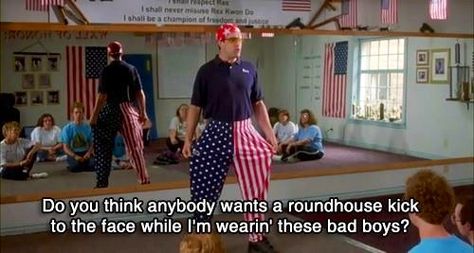 Rex kwon do Napoleon Dynamite Characters, Napoleon Dynamite Quotes, Rex Kwon Do, Roundhouse Kick, Napoleon Dynamite, Favorite Movie Quotes, Dancing Gif, About Time Movie, Funny Movies