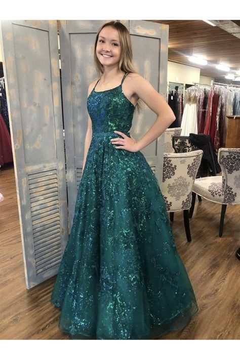 Formal Dresses Sparkly, Prom Dresses Green, Green Evening Dress, Green Tulle, Prom Dress Evening, Dresses Green, Lace Formal Dress, Long Sleeve Gown, Long Prom Dresses