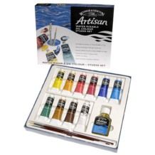 Winsor & Newton Artisan Water Mixable Oil Colour Studio Set - £22.95 Water Soluble Oil Paint, Face Oil Painting, Oil Painting Supplies, Paint Crafts, Oil Paint Set, Oil Colour, Winsor Newton, Caran D'ache, Artist Brush