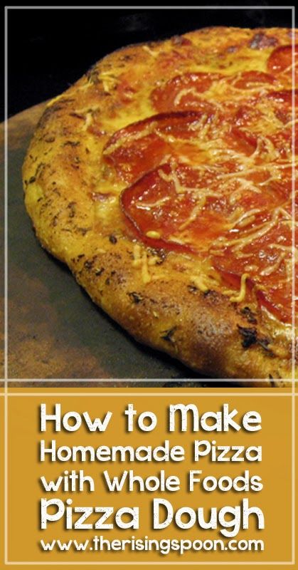 Learn how to make a stellar homemade pizza using Whole Foods' Fresh Pizza Dough, plus a few other quality ingredients like 101 Cookbooks' Magic Sauce. This is far healthier than frozen store brand pizzas that are preservative laden and chock full of artificial ingredients. It's sure to taste better than delivery! Whole Foods Pizza Dough, Whole Foods Pizza Dough Recipe, Fresh Pizza Dough, Healthy Homemade Pizza, Foods Pizza, Spicy Meatball, Make Homemade Pizza, Magic Sauce, 101 Cookbooks