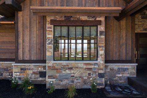 Wood Siding Exterior, Mountain Home Exterior, Rustic House Plans, Rustic Exterior, Window Trim Exterior, Textured Wood, Cabin Exterior, Cedar Homes, Mountain House Plans