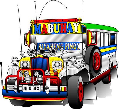 Jeepney by jhin22000.deviantart.com on @DeviantArt Jeepney Drawing, Jeepney Phaseout, Jeepney Graphic Design, Modern Jeepney Philippines, Jeepney Philippines Drawing, Jeepney Art, Philippine Jeepney Art, Jeepney Philippines, Jeepney Illustration Philippines