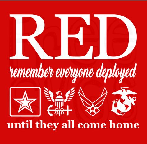 Free RED – Remember Everyone Deployed until they all come home SVG File. Please read the paragraph below for more information about this file. About this file – When you import this file into Design Space you may see a message that something isn’t supported… just click continue. I have test drove the file and... Read More Red Friday Military, Not My Pasture, Red Friday Shirts, Svgs Free, Remember Everyone Deployed, Marine Wife, Military Pride, Military Quotes, Make Your Own Shirt