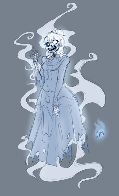 Female Ghost Character Design, Spirit Drawing Ghost, Ghoul Character Design, Ghost Character Design, Ghost Oc, Hazbin Oc, Spirit Drawing, Goth Pfp, Anime Ghost