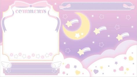 Cutecore Background, Space Pfp, Server Banner, Coin App, Youtube Banner Design, Kawaii Background, Page Layout Design, Cute Headers For Twitter, Stream Overlay