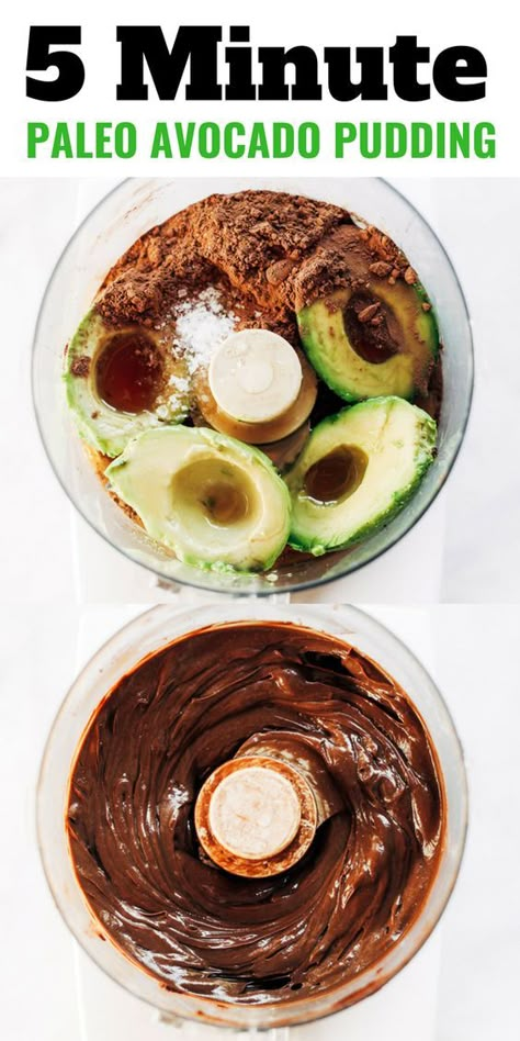 Paleo Pudding, Paleo Frosting, Healthy Paleo Desserts, Healthy Pudding, Avocado Dessert, Avocado Pudding, Avocado Chocolate Pudding, Healthy Snacking, Paleo Sweets