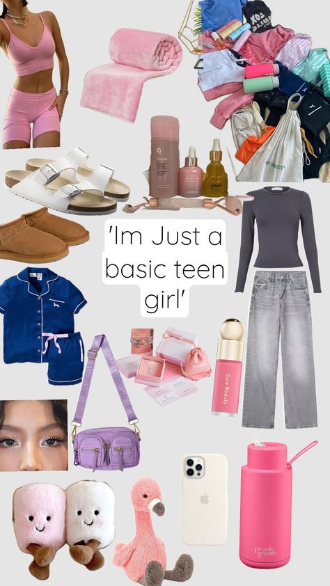 'Im Just a basic teen girl #aesthetic#wishlist#girl#teen Teen Girl Essentials, Teen Girl Wishlist, Teen Girl Aesthetic, Aesthetic Wishlist, 25 Aesthetic, Basic Aesthetic, Basic Girl, Summer Outfits For Teens, Girl Trends